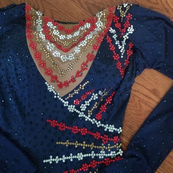 Latin dance competition dress, size S - Picture 4 of 13